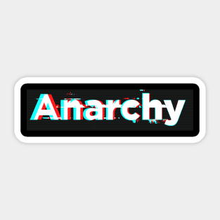 Anarchy box logo Sticker